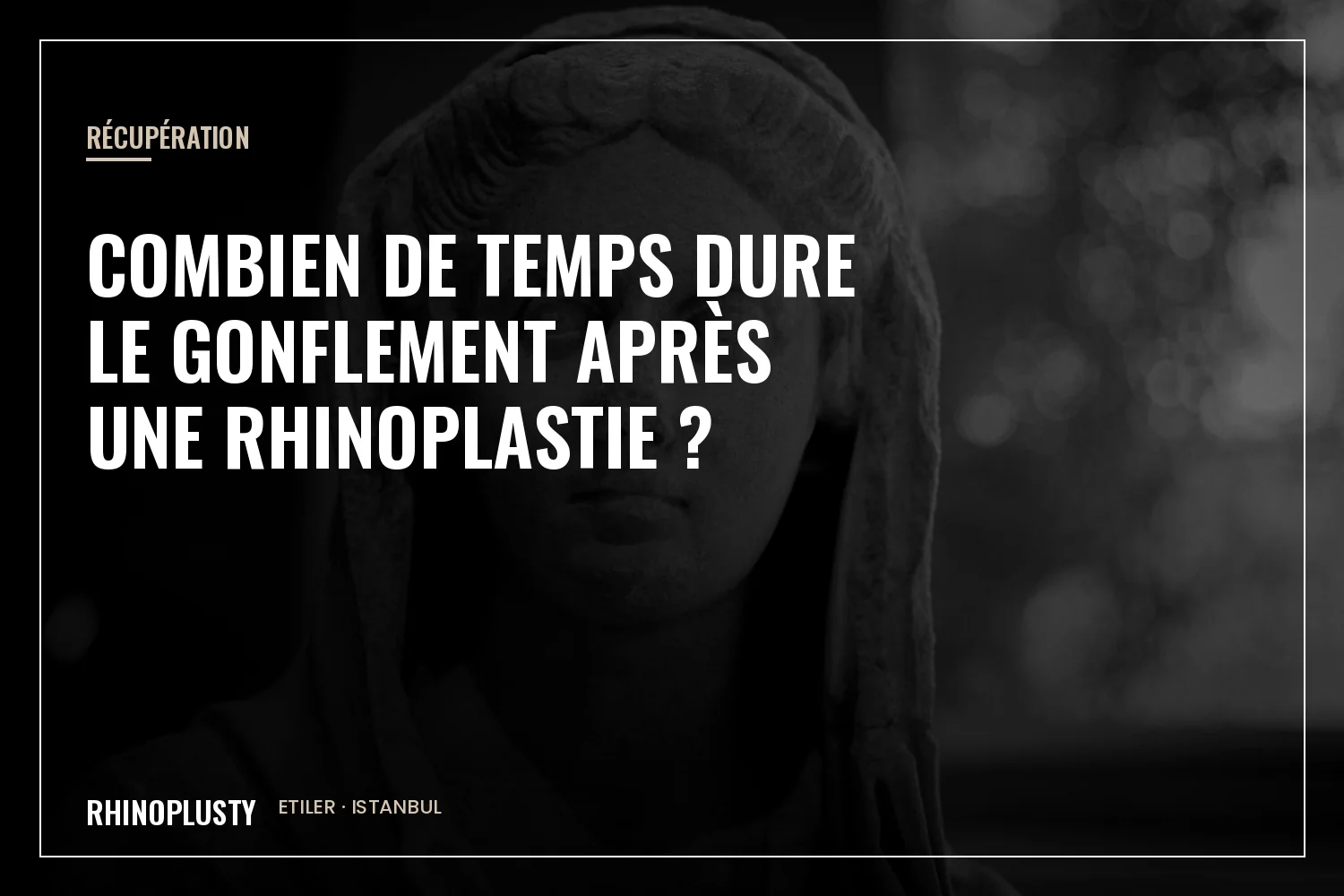 Profil du nez pendant la récupération
