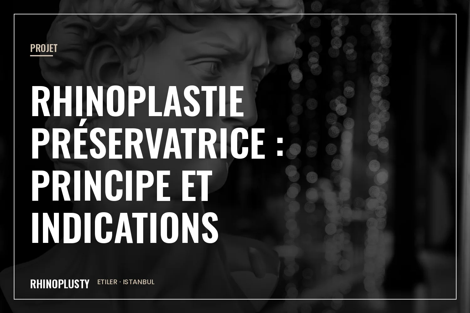 Projet de rhinoplastie préservatrice